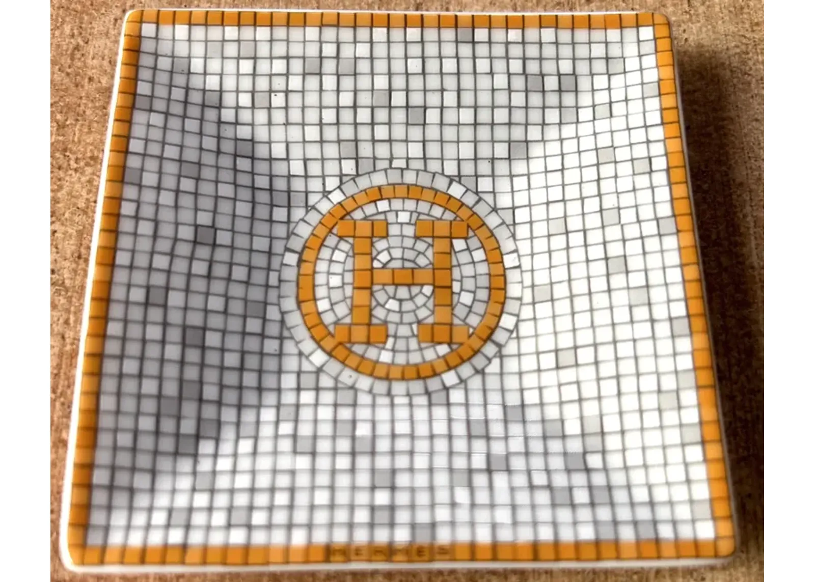 Hermès Mosaique Tray - Orange