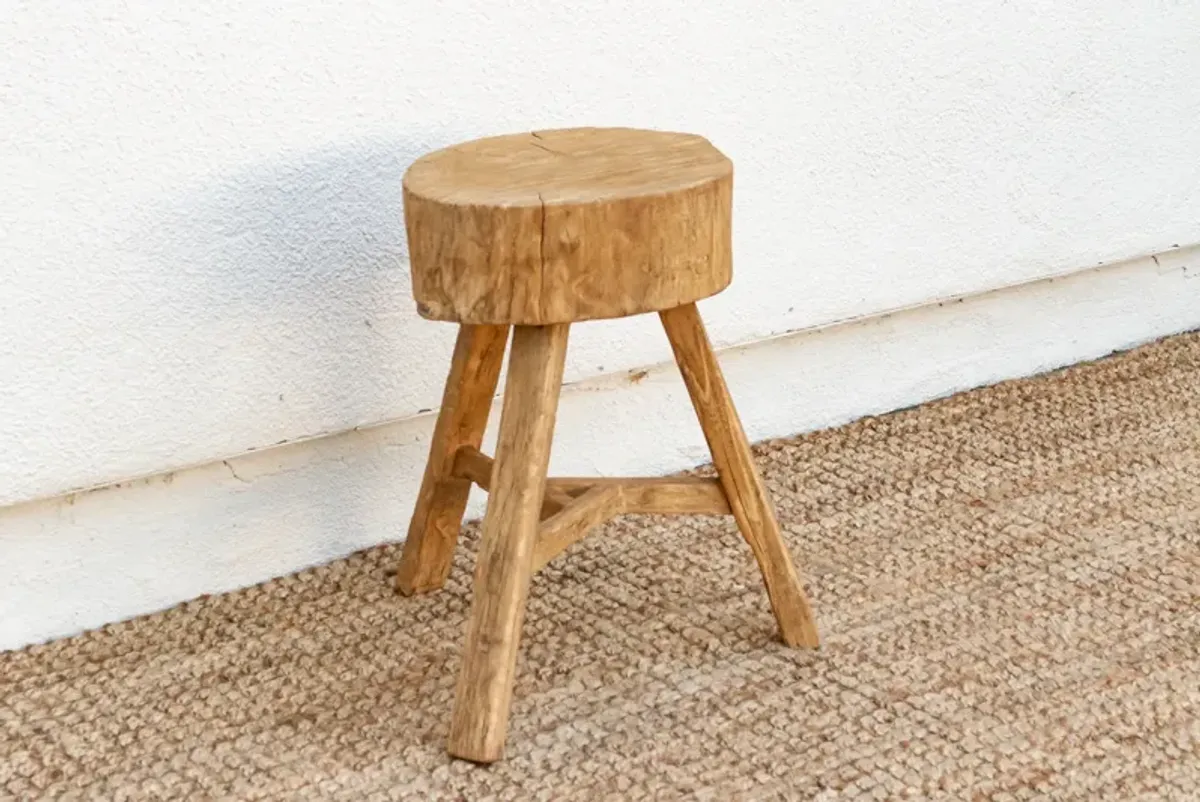 Charming Wabi Sabi Tree Stump Table