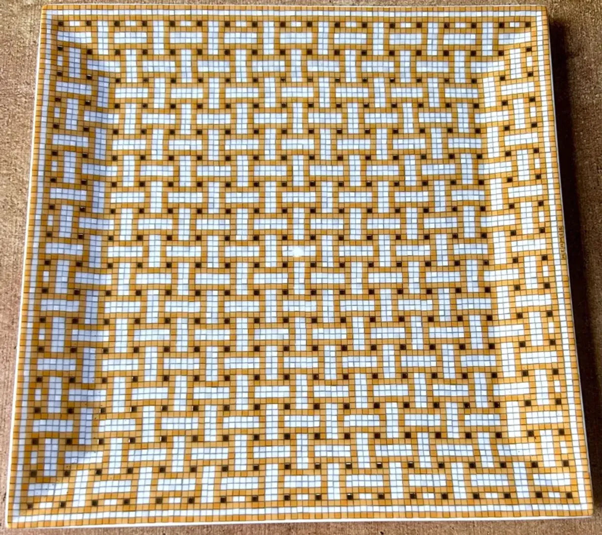 Hermès Mosaique Tray - Orange