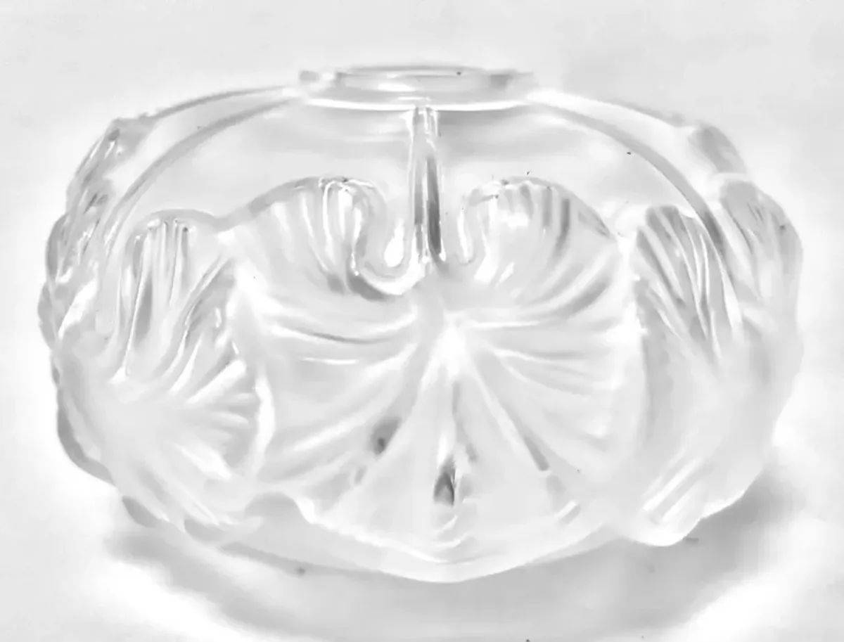 Lalique Nasturtium Vase - Clear