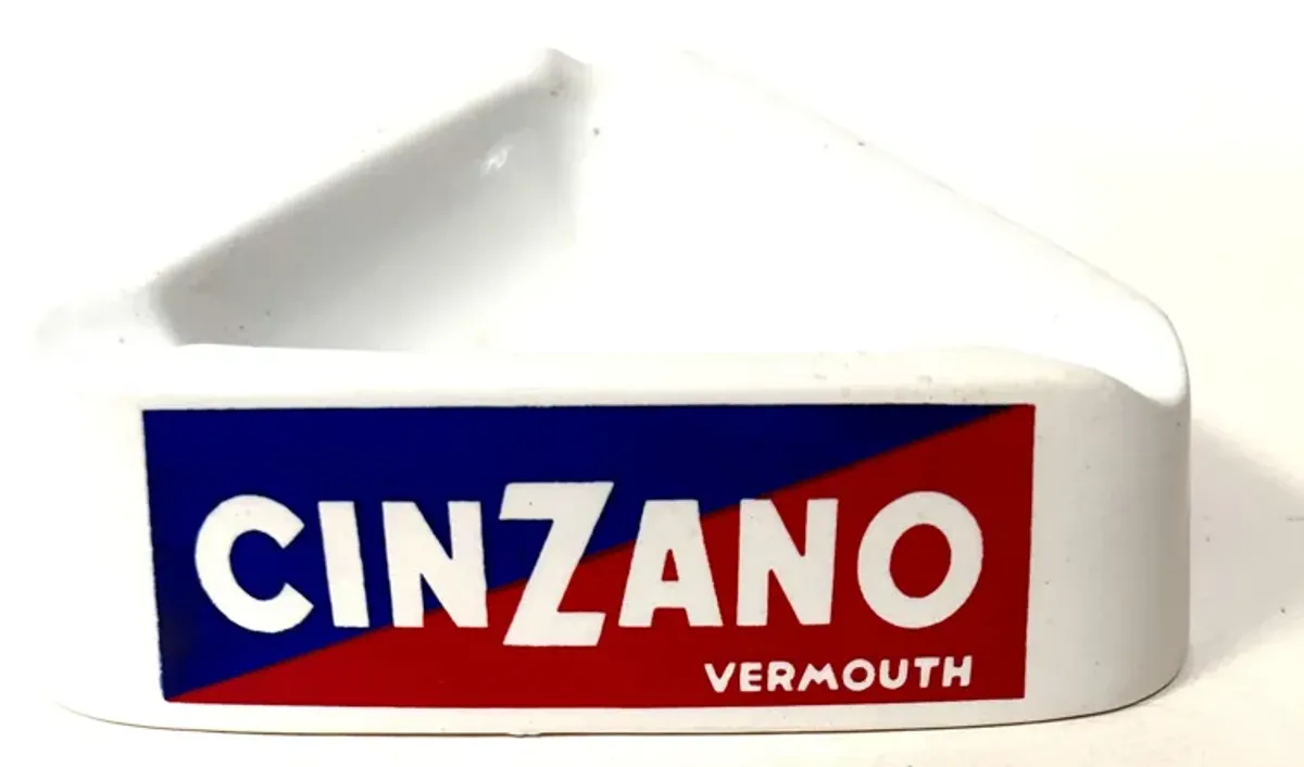 Cinzano Ashtray - White