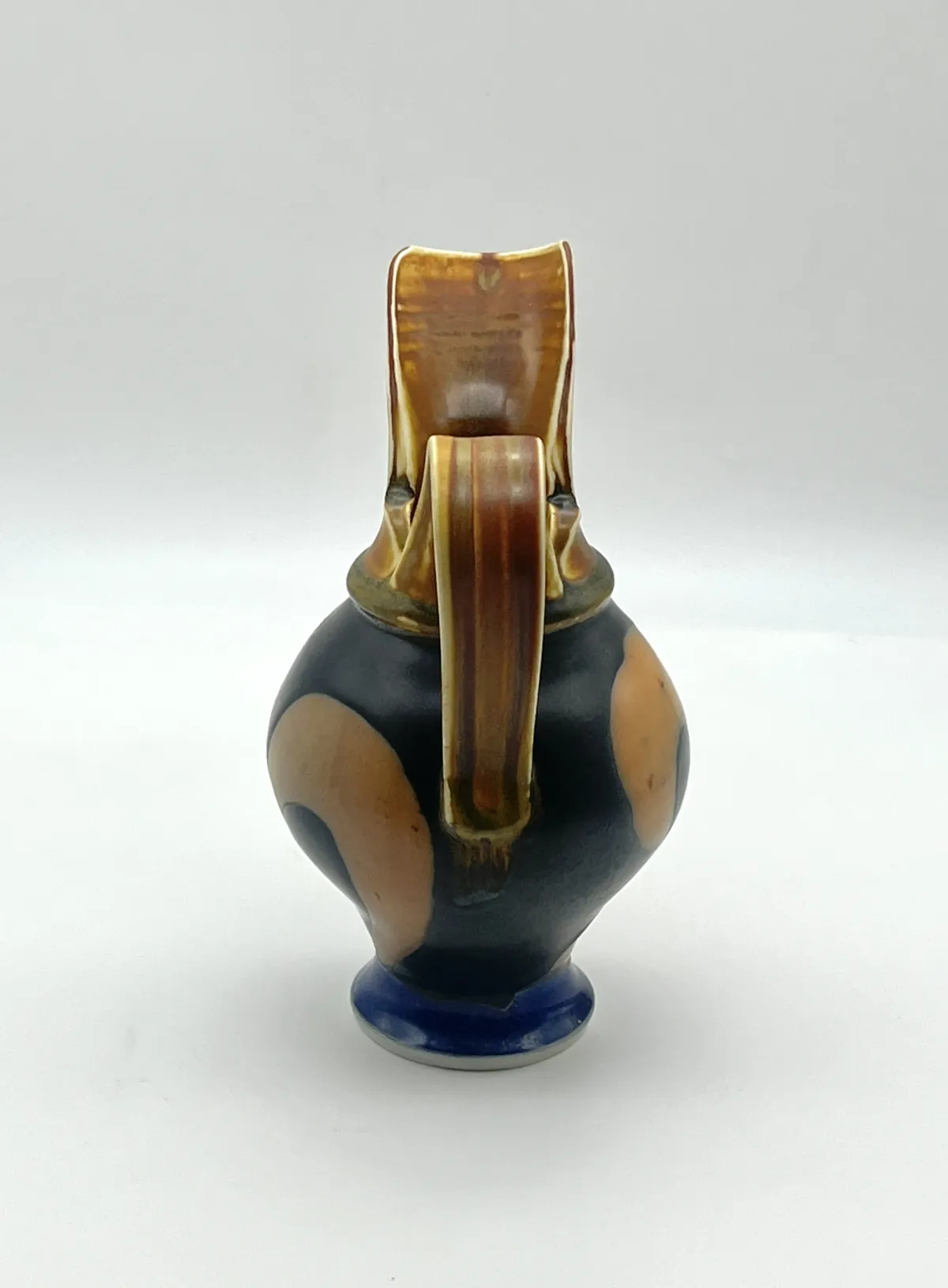 1970s Mid-Century Modern Pitcher Vase - Black