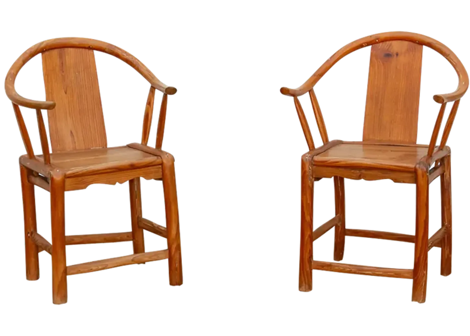 Pair of Antique Horse Shoe Chairs - Handcrafted