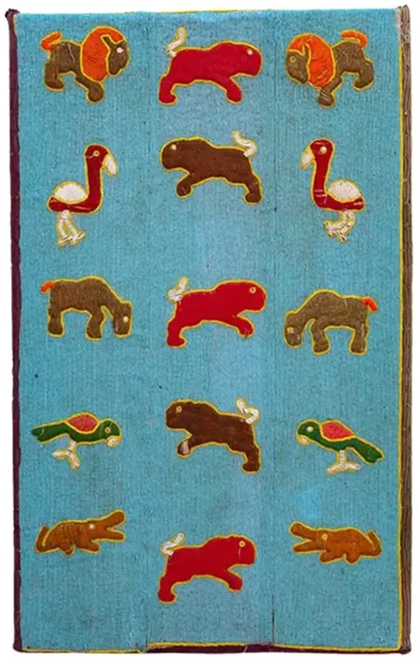 20th Century Animal Beaded Wall Tapestry