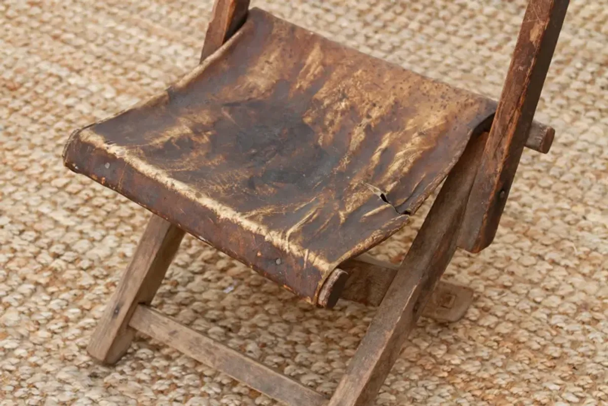 Antique Folding Travelers' Chair