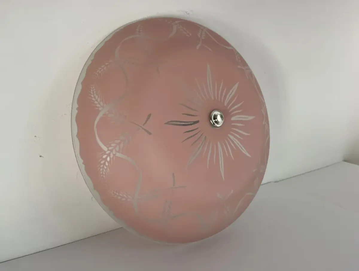 Pink Nouveau Ceiling Light