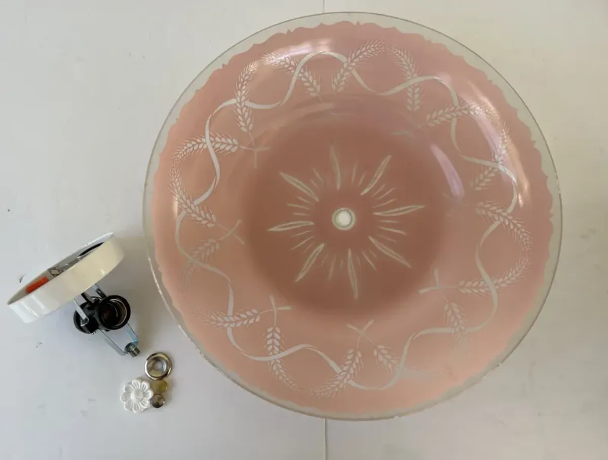 Pink Nouveau Ceiling Light