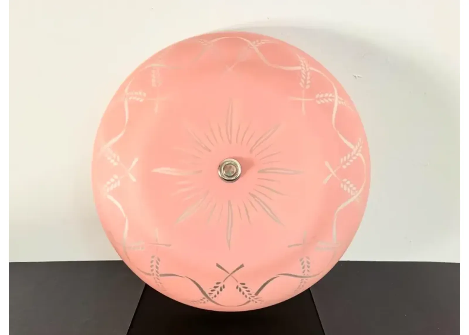 Pink Nouveau Ceiling Light