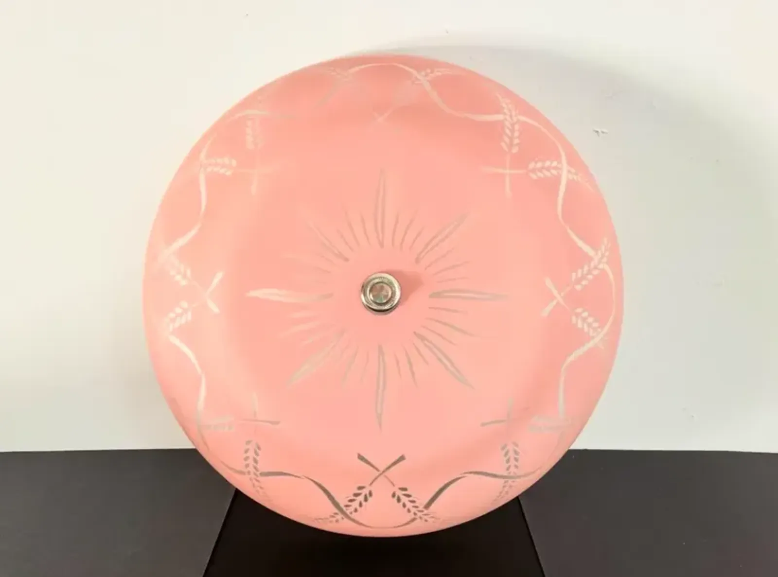 Pink Nouveau Ceiling Light