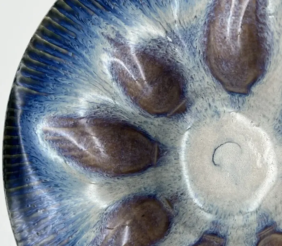 Glazed Art Pottery Bowl by Kris Bliss - Pilar Collection - Blue