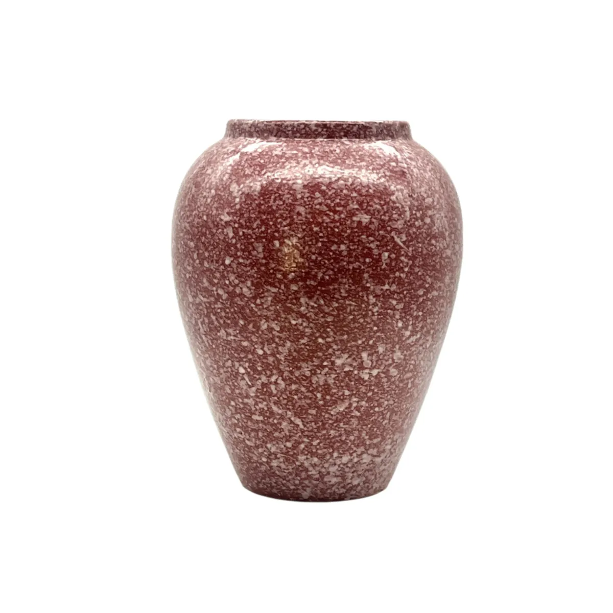 C. 1970s Pink Splatterware Vase