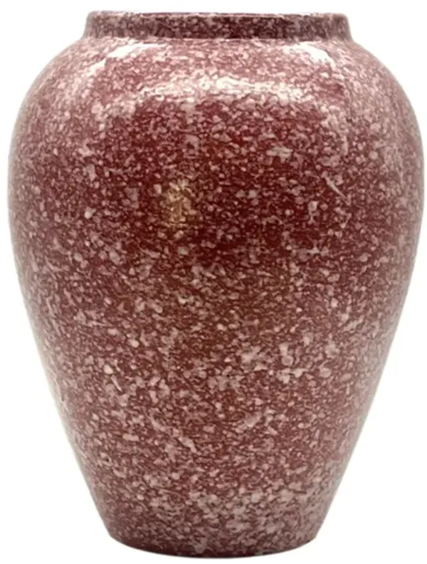 C. 1970s Pink Splatterware Vase