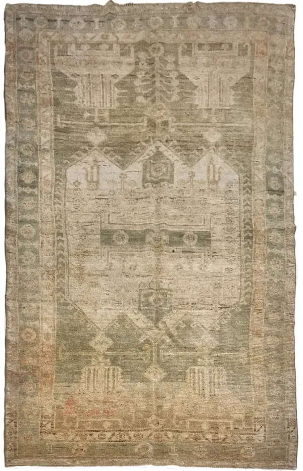 Turkish Konya Hand Knotted Rug 4'1 X 8'7