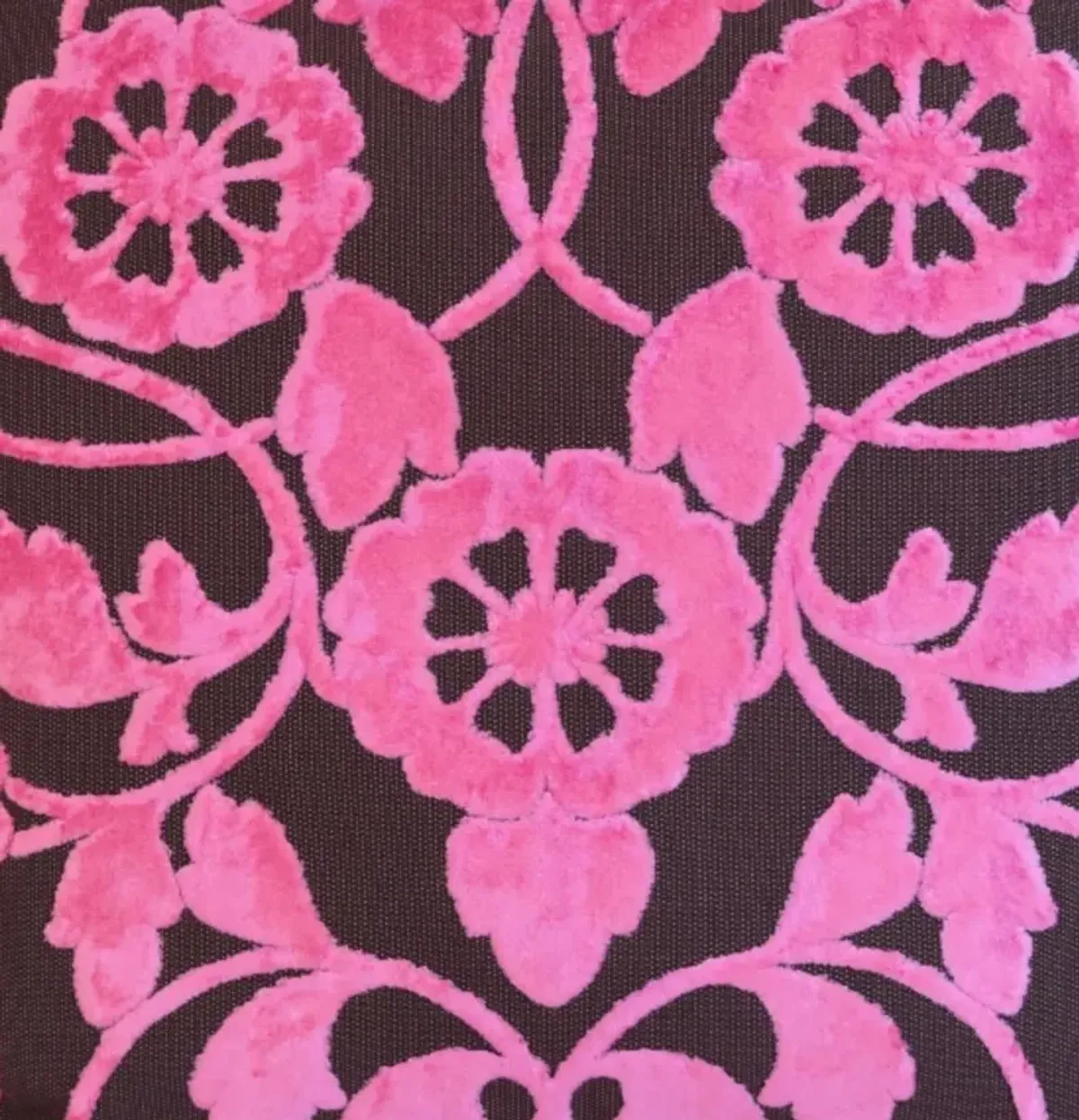 Designer Guild Pink Cut Velvet Pillow