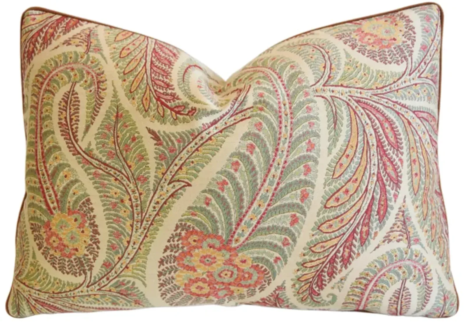 Clarence House Paisley Fabric Pillow