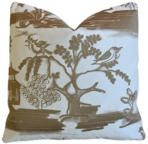 Rubelli Tea Time Chinoiserie Bird Pillow