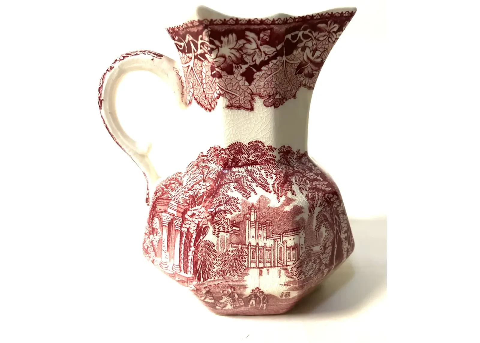 Mason’s English Ironstone Jug - 6.5”H - Red