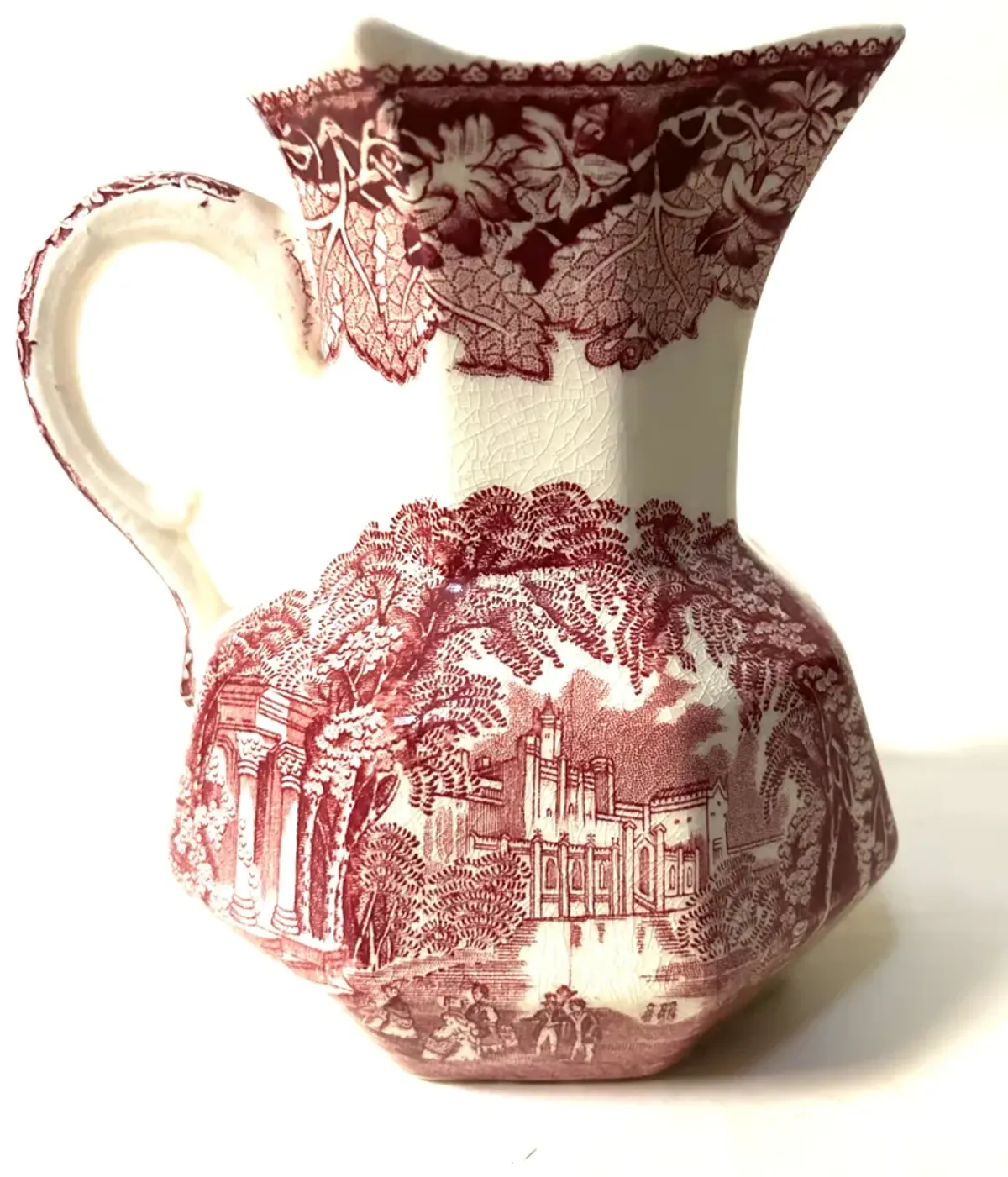 Mason’s English Ironstone Jug - 6.5”H - Red