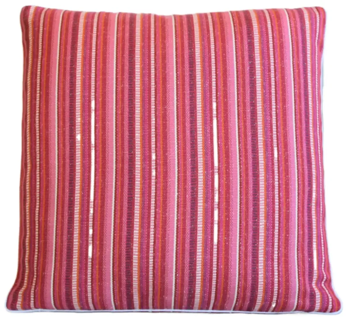 Schumacher Primavera Stripe Berry Pillow