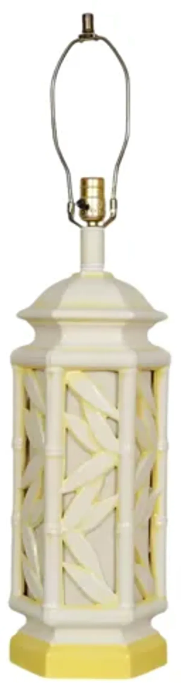 Ceramic Faux Bamboo Table Lamp - Interesting Things