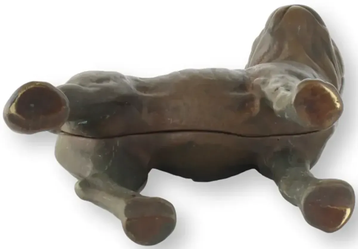 Antique Boston Terrier Money Bank - Brown