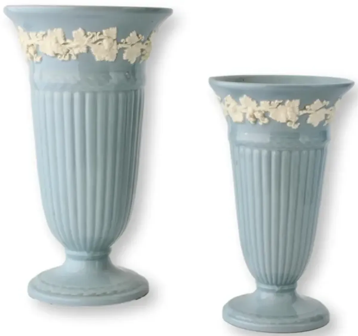 Wedgwood Queensware Blue Vases