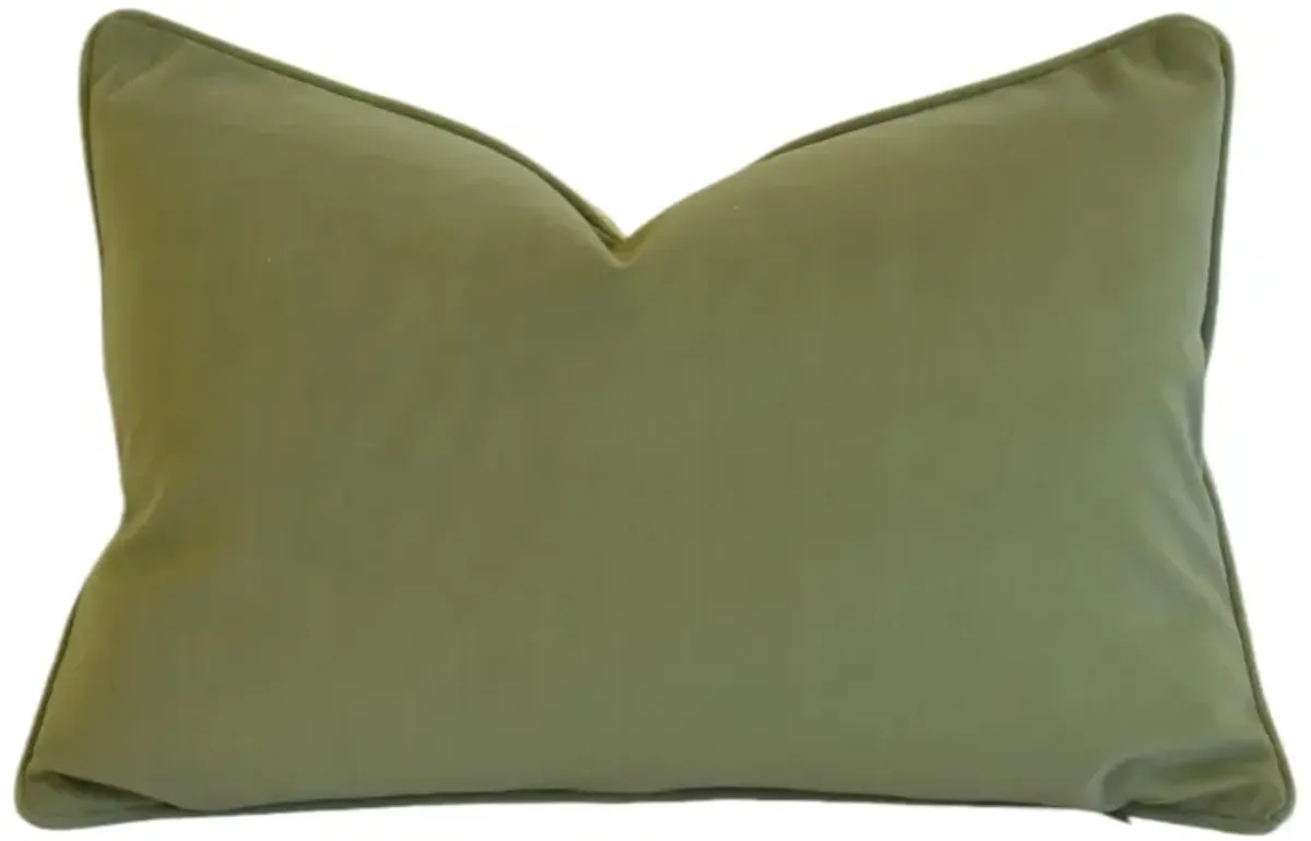 Scalamandre Cut Velvet Floral Pillow