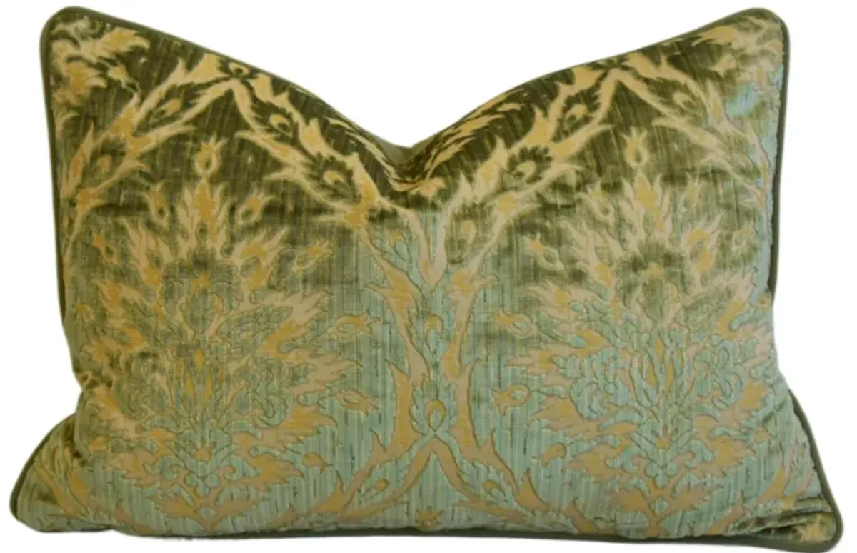 Scalamandre Cut Velvet Floral Pillow