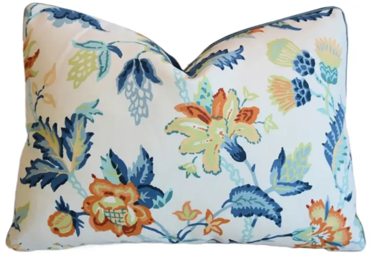 Schumacher Alana Floral Vine Pillow