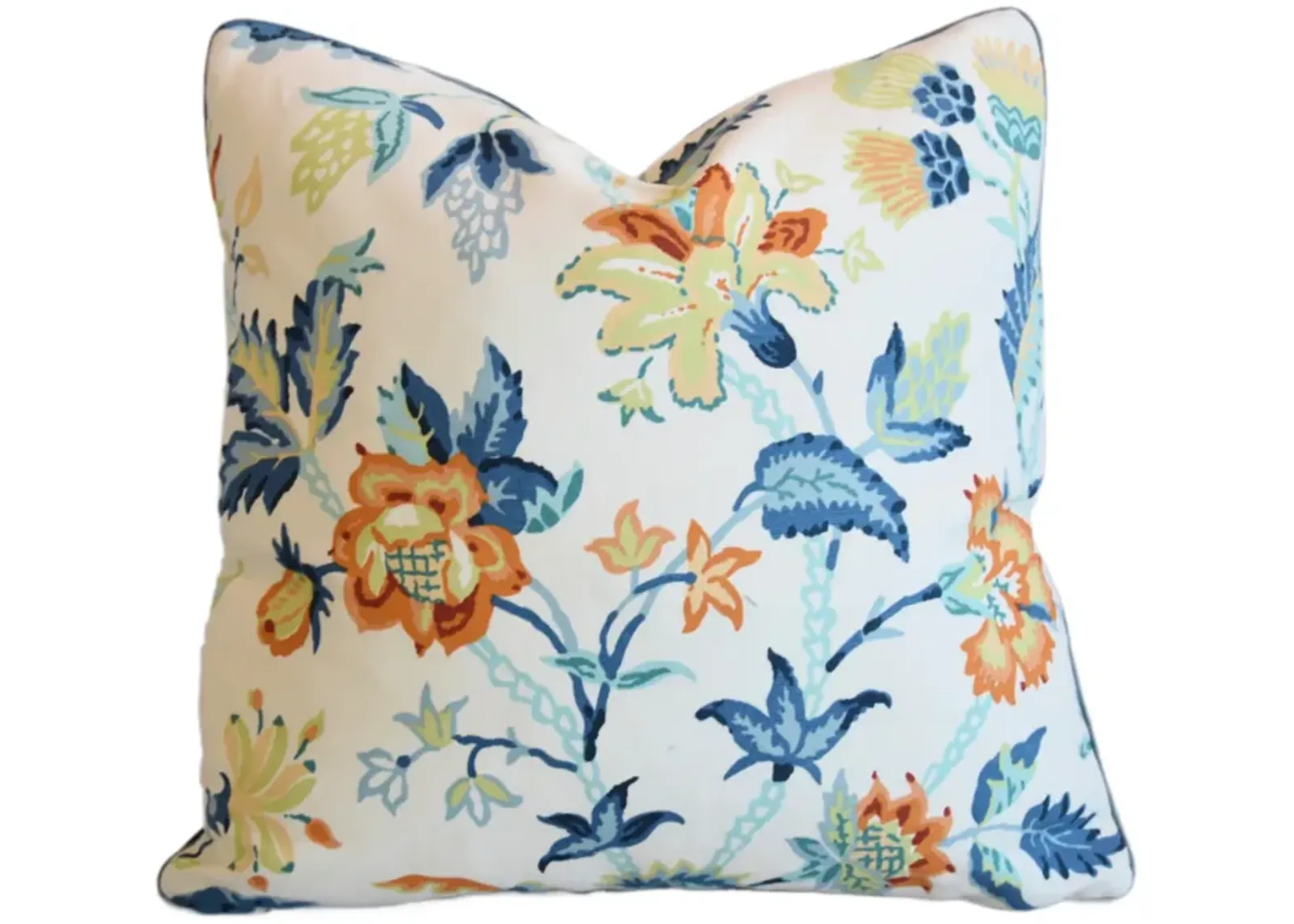 Schumacher Alana Floral Vine Pillow