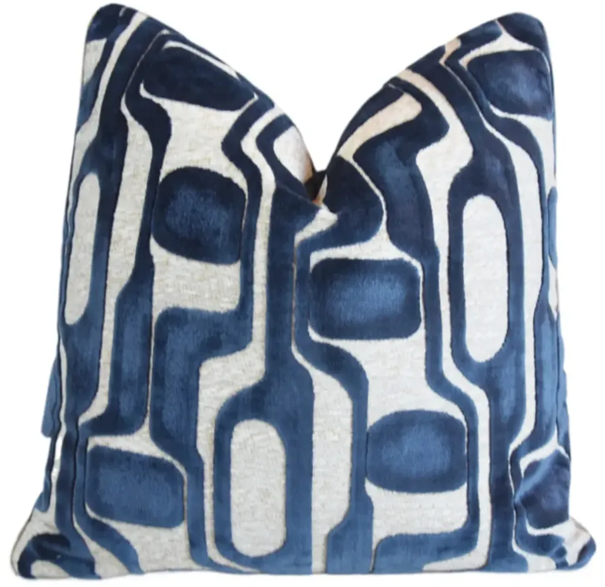 Ambella Home Modern Blue Velvet Pillow