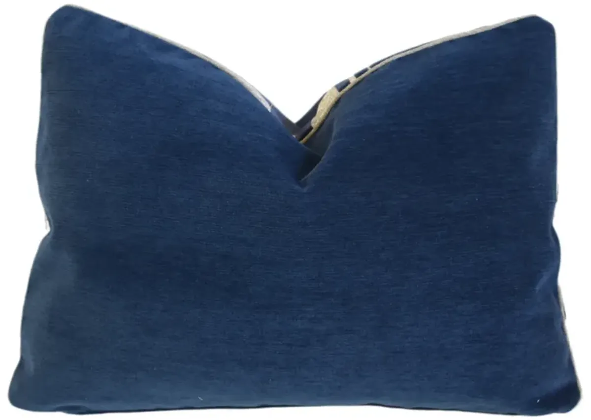 Ambella Home Modern Blue Velvet Pillow