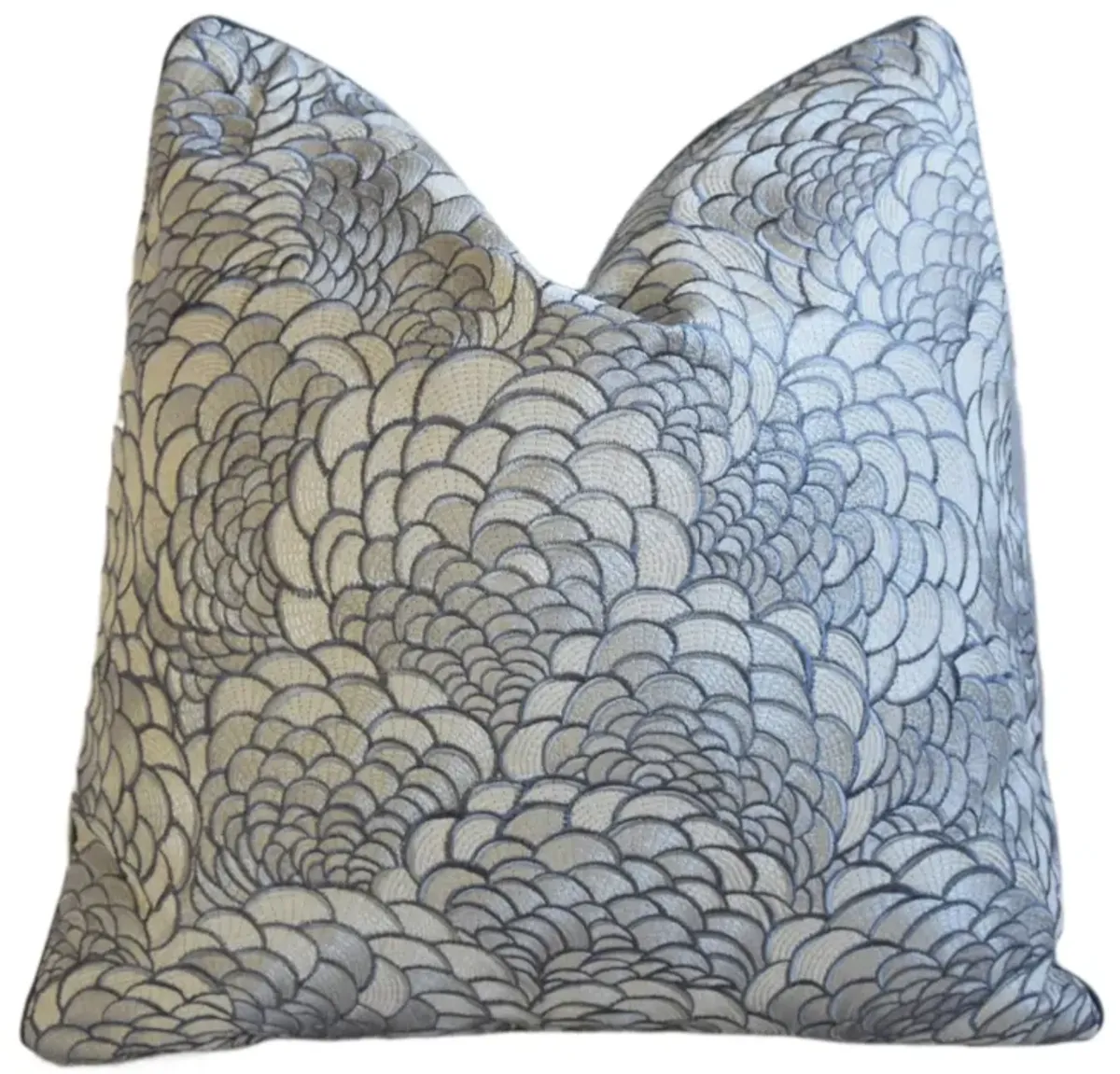 Holly Hunt Modern Embroidered Pillow