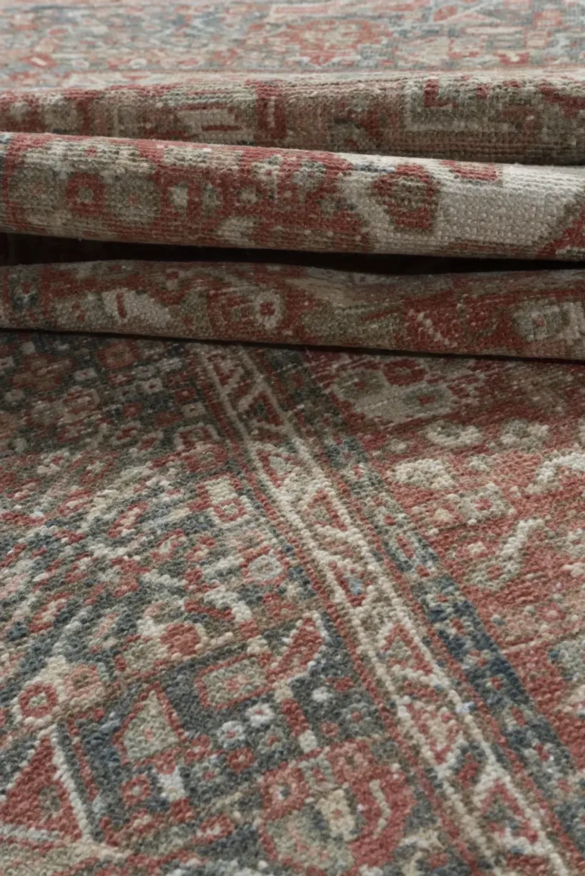 Karaja Hand Knotted Runner 4'6 X 12'6 - red