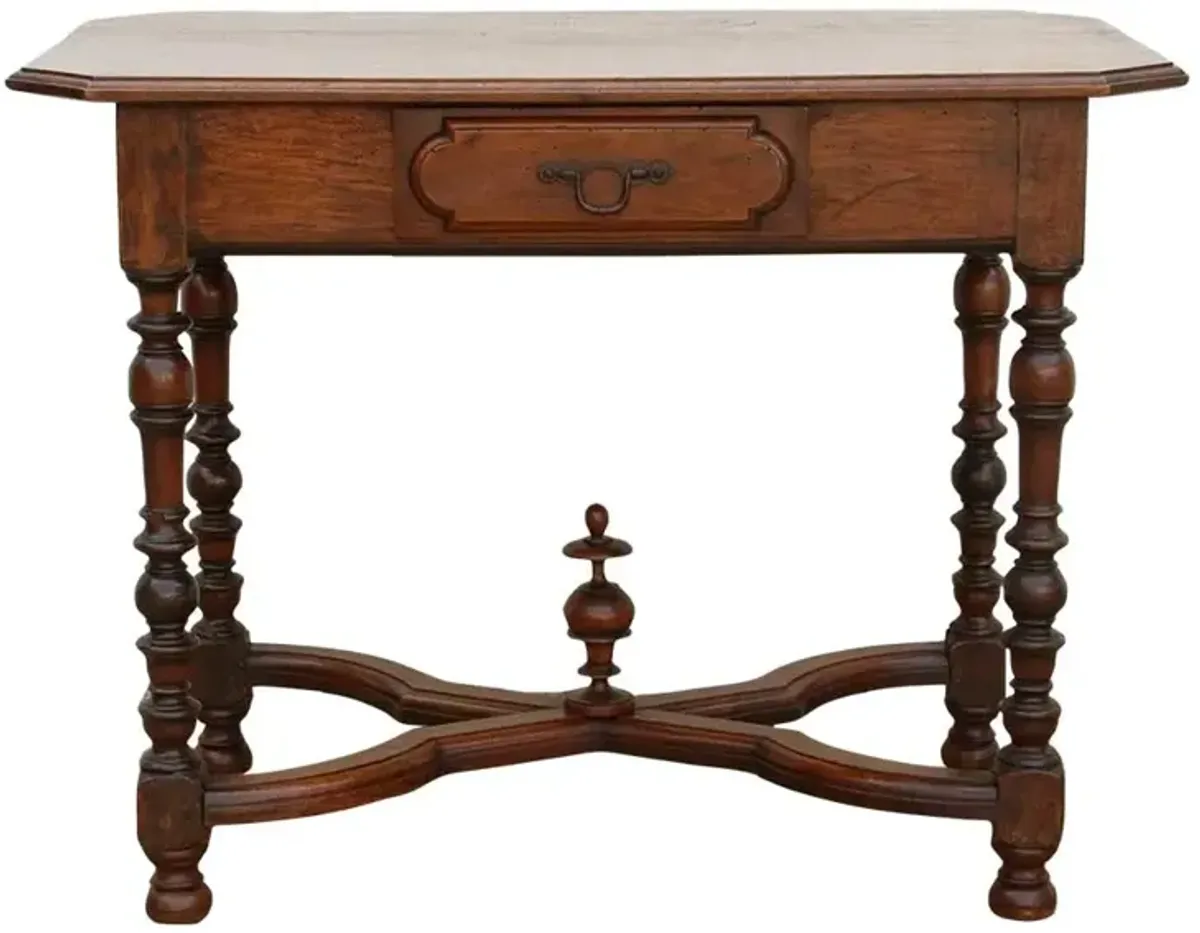 19th Century French Walnut Writing Table - de-cor - Brown