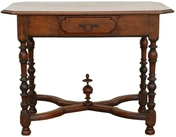 19th Century French Walnut Writing Table - de-cor - Brown