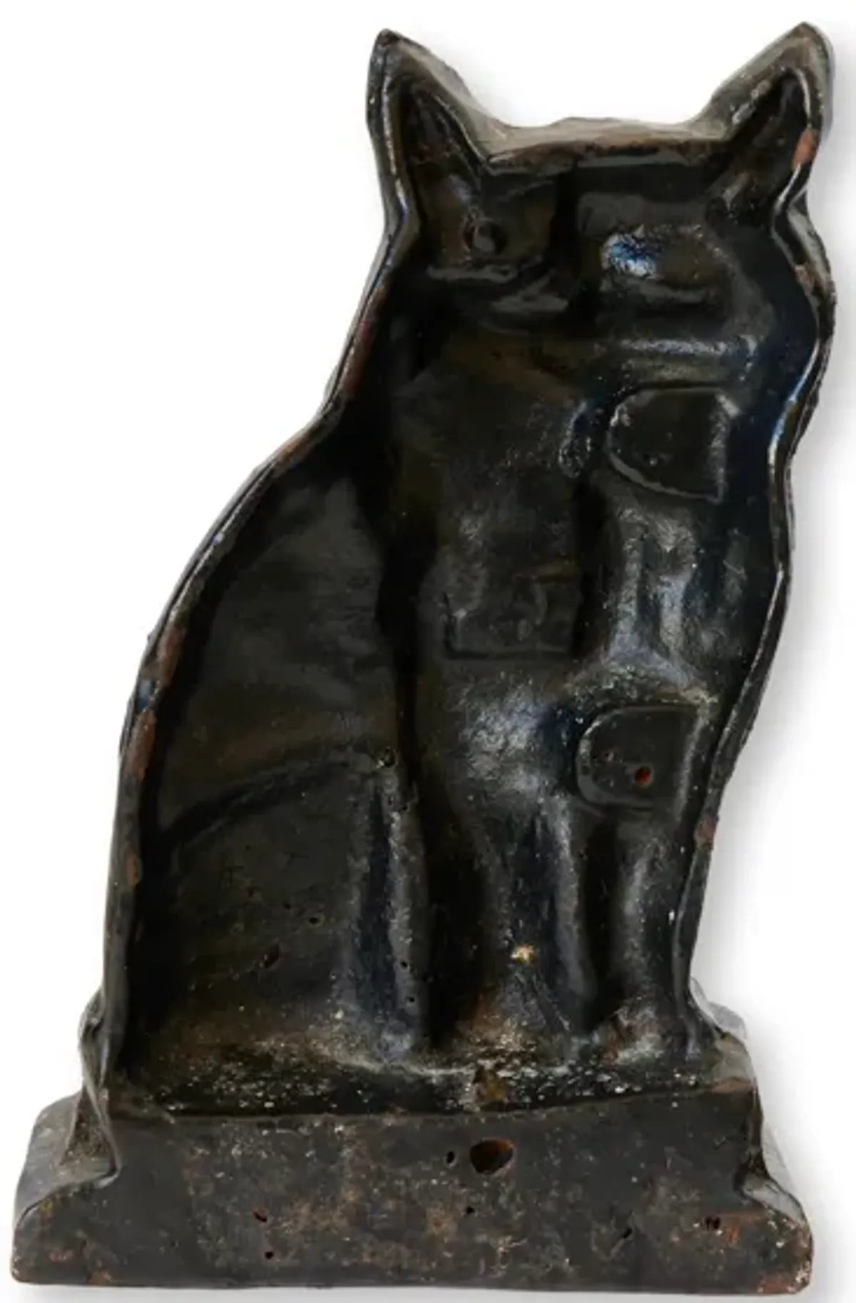 Black Cat Cast Iron Doorstop