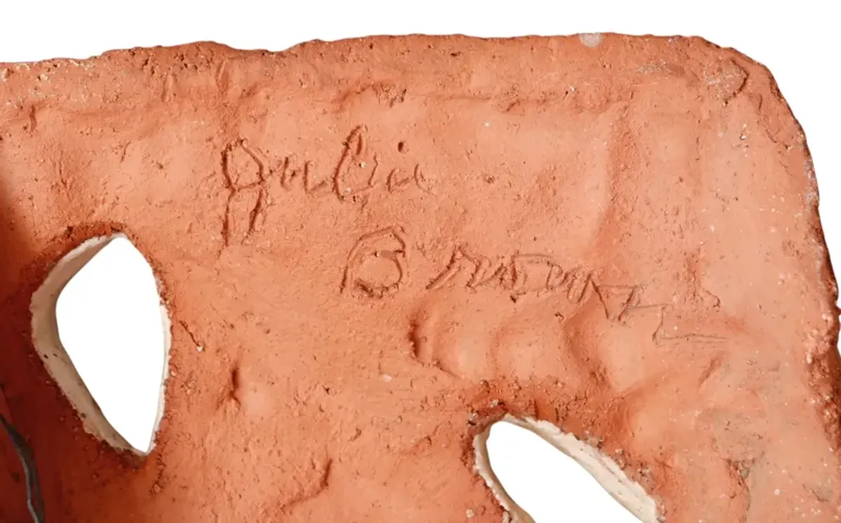 Signed Terracotta Greek Theater Mask - Interesting Things