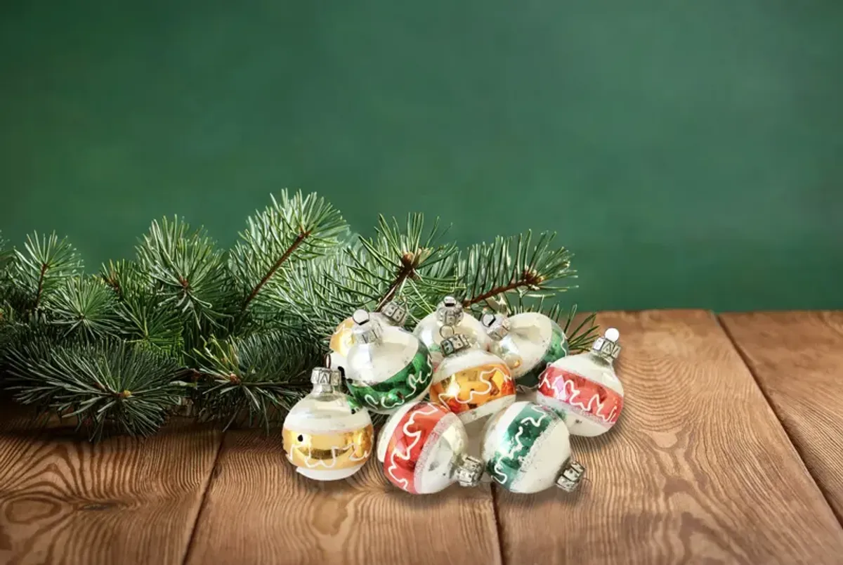 Midcentury Mercury Glass Ornaments - The Queens Landing