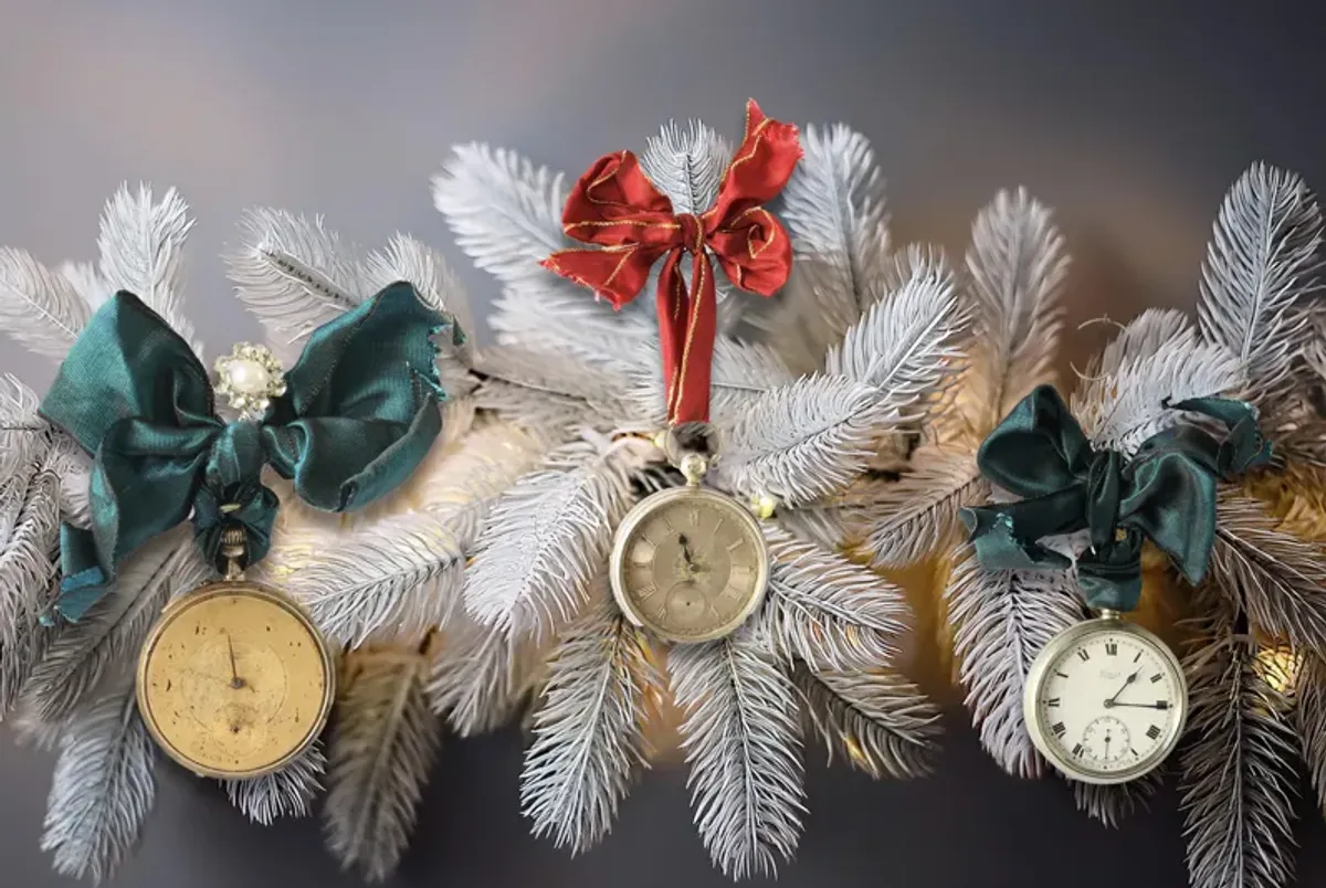 1920s Sterling Pocket Watch Ornament