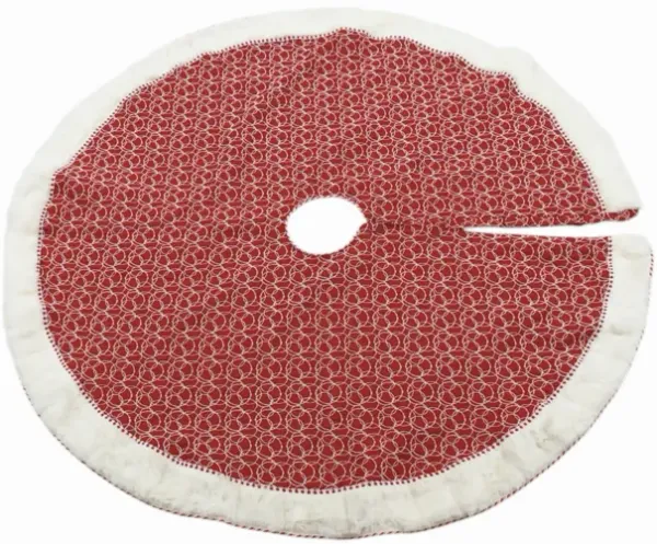 Red & White Christmas Tree Skirt - Interesting Things