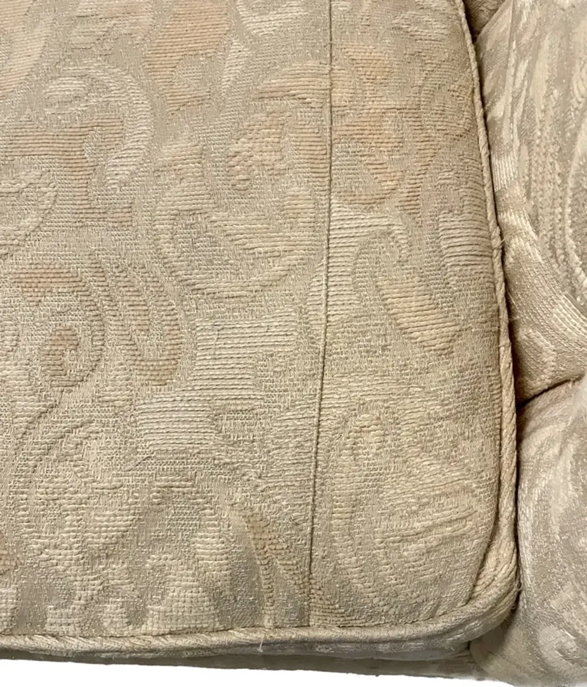 Large Upholstered Baker Tufted Sofa