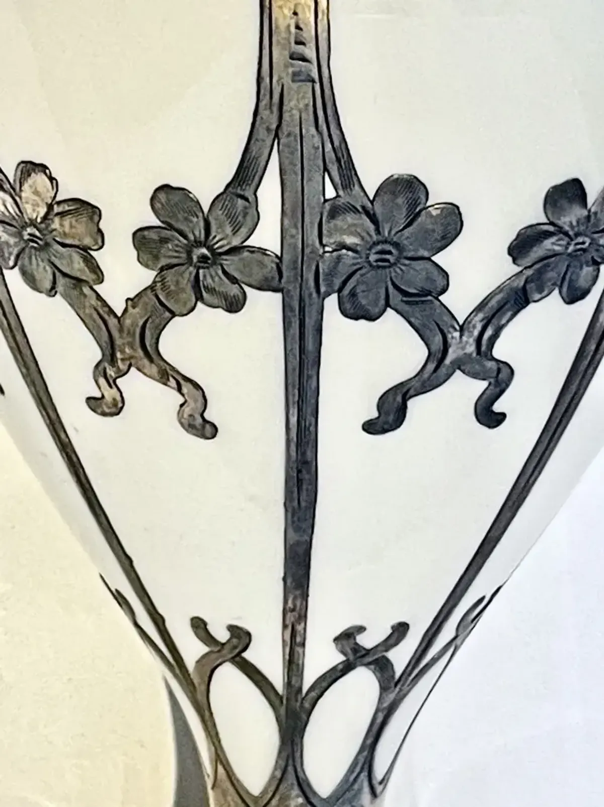 Lenox Art Nouveau Silver Overlay Vase
