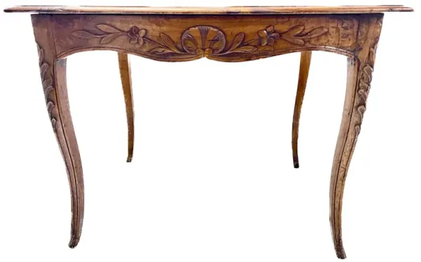 Large Antique French Side Table - Brown