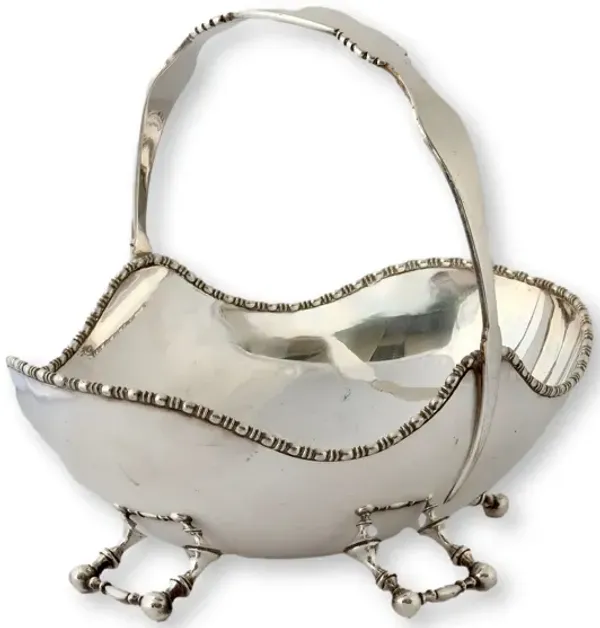 Silver-Plate Basket - Christopher Dresser - Rose Victoria
