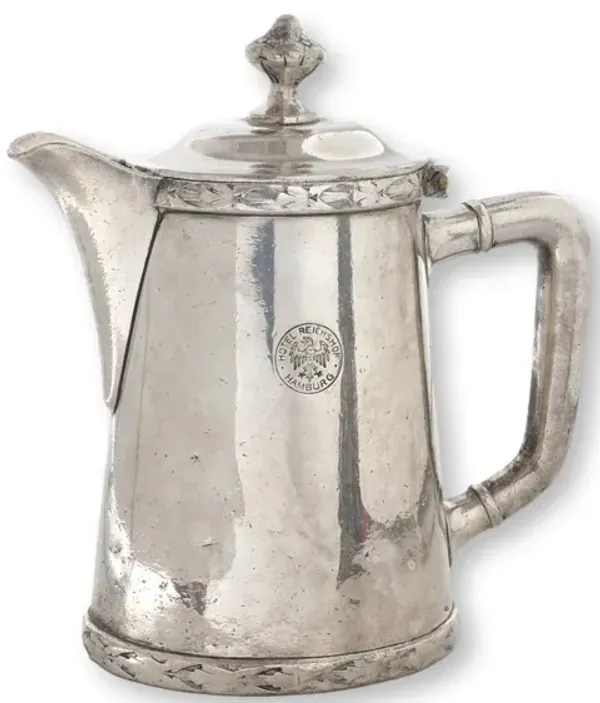 Hamburg Germany Hotelware Teapot - New England Mercantile - Silver