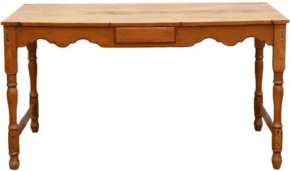 Mid 20th Century Rustic Kitchen Table - de-cor - Handcrafted - Brown