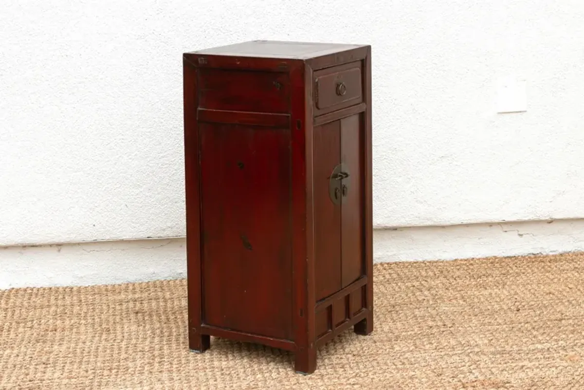 Antique Chippendale Style Slim Cabinet - Brown