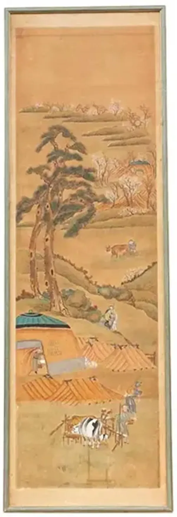 Antique Chinese Landscape Painting - de-cor - Multi