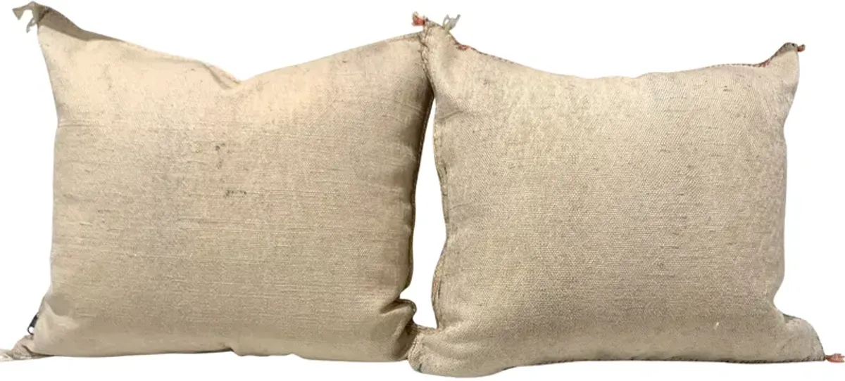 Moroccan Sabra Silk Pillows - Set of 2 - Eat Drink Home